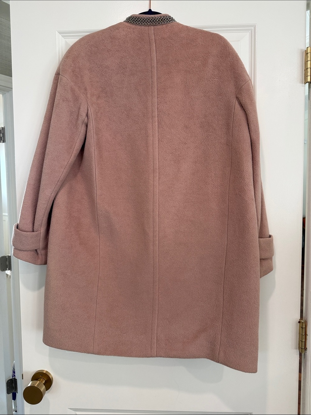 Rebecca Taylor Blush Pink Wool Pea Coat - Picture 3 of 3